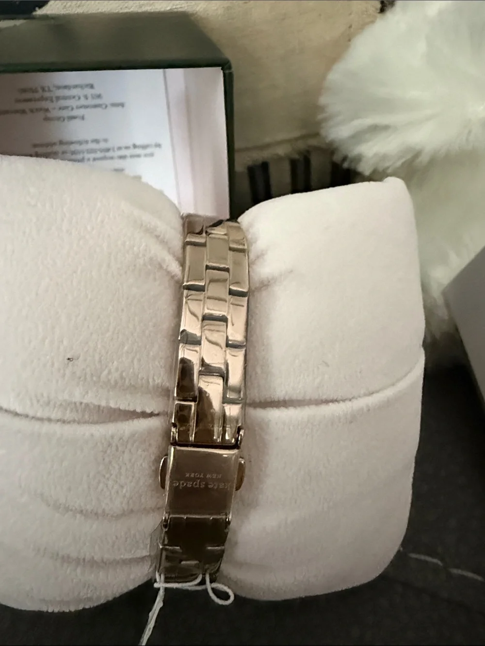 kate spade Rose Gold and White Women's Bracelet Watch